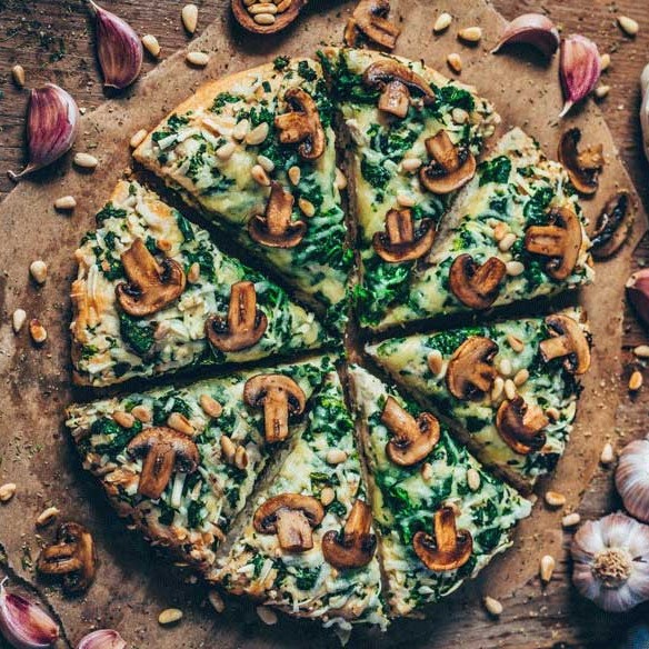 پیتزا اسفناج 